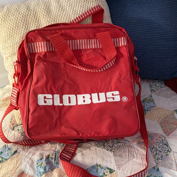 vintage Globus crossbody carry-on travel bag - Picture 2 of 7